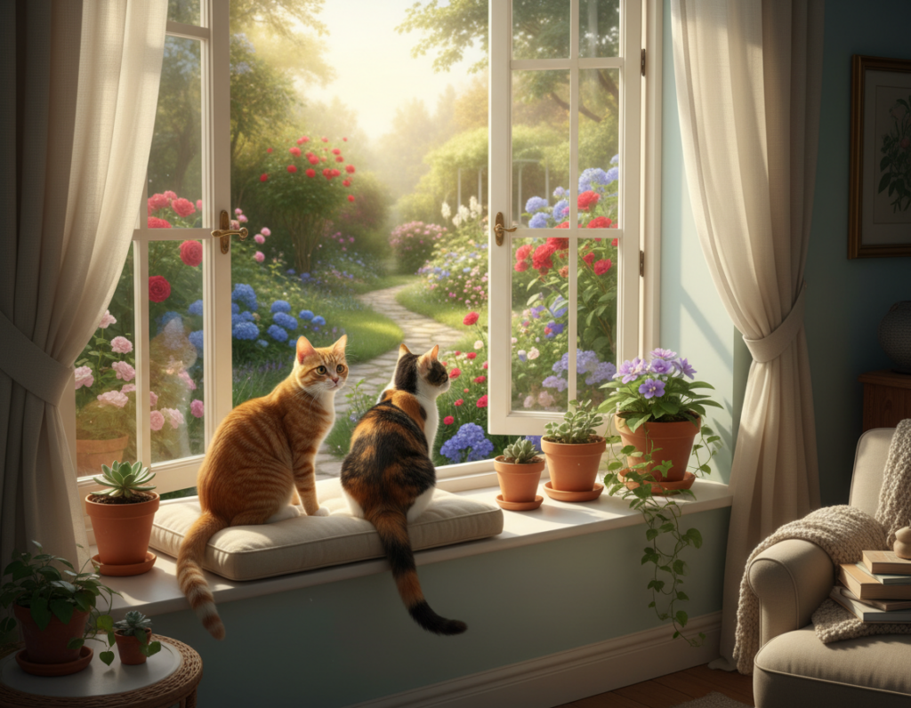 Are Floor-to-Ceiling Windows Too Stressful for Some Indoor Pets?