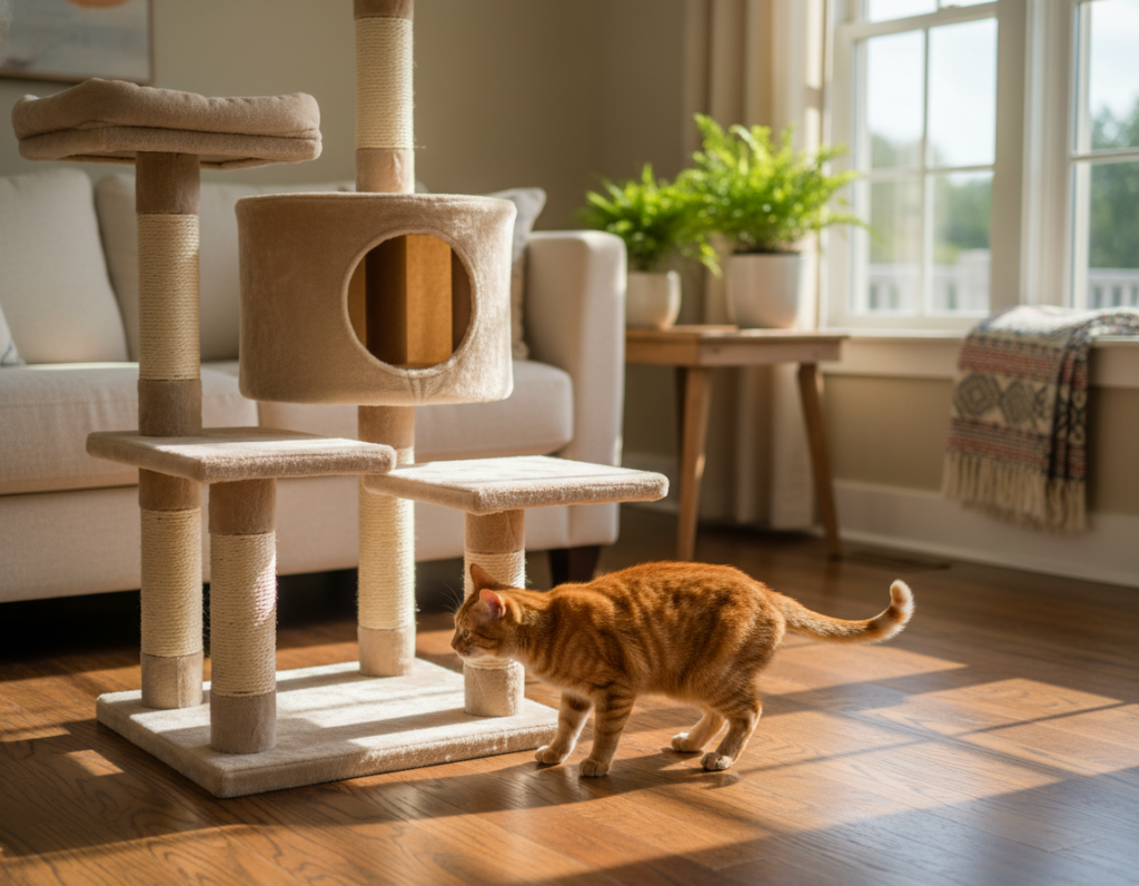 What Makes Some Cat Trees Feel More Stable Than Others on Hardwood Floors